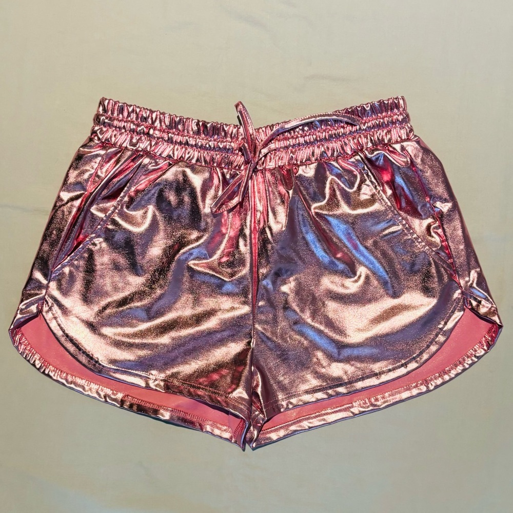 Shiny disco shorts